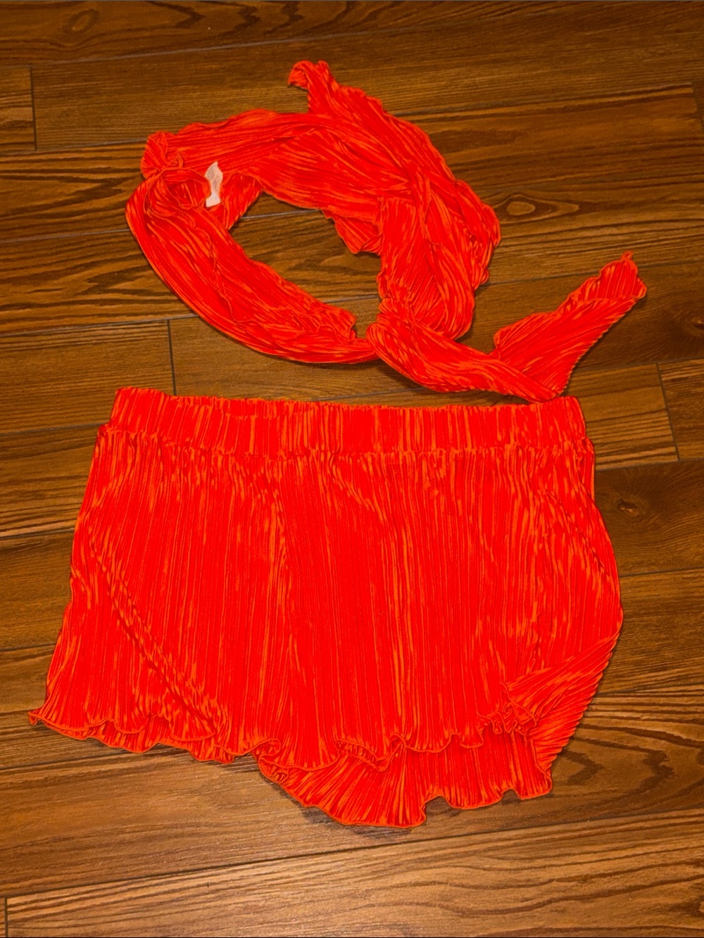 Bright Orange Women’s Short set